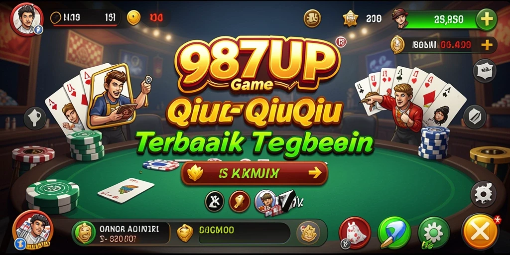 Tangkapan layar gameplay QiuQiu yang seru di 987UP.