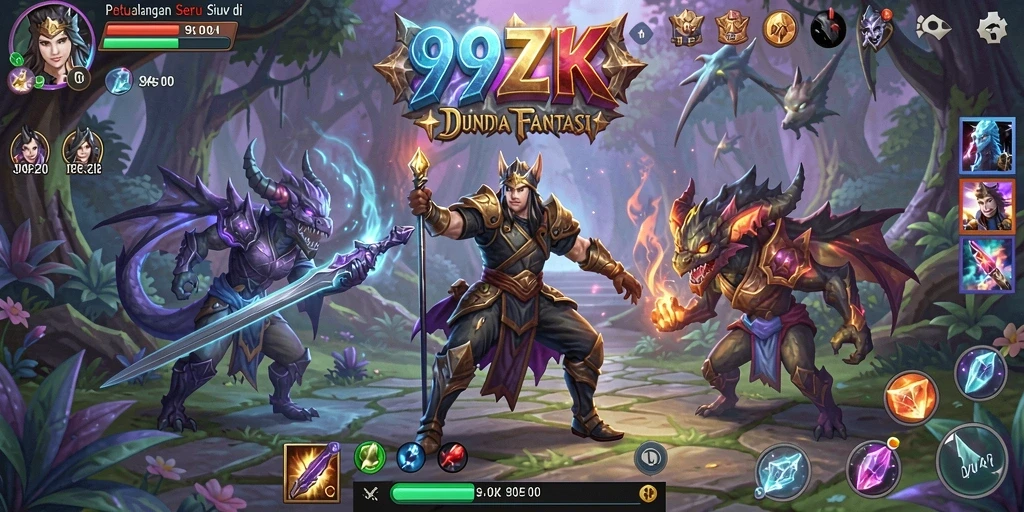 Tampilan gameplay petualangan seru di 99ZK.