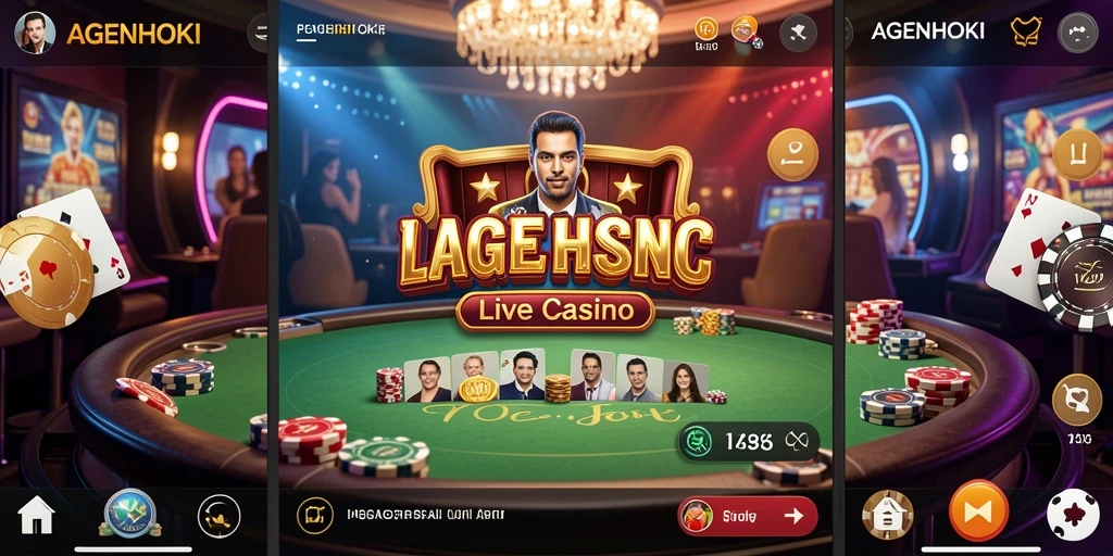 Tampilan gameplay AGENHOKI yang menarik dan interaktif di Live Casino.