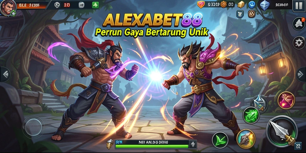 Tampilan gameplay ALEXABET88 dalam pertarungan seru dan penuh aksi.