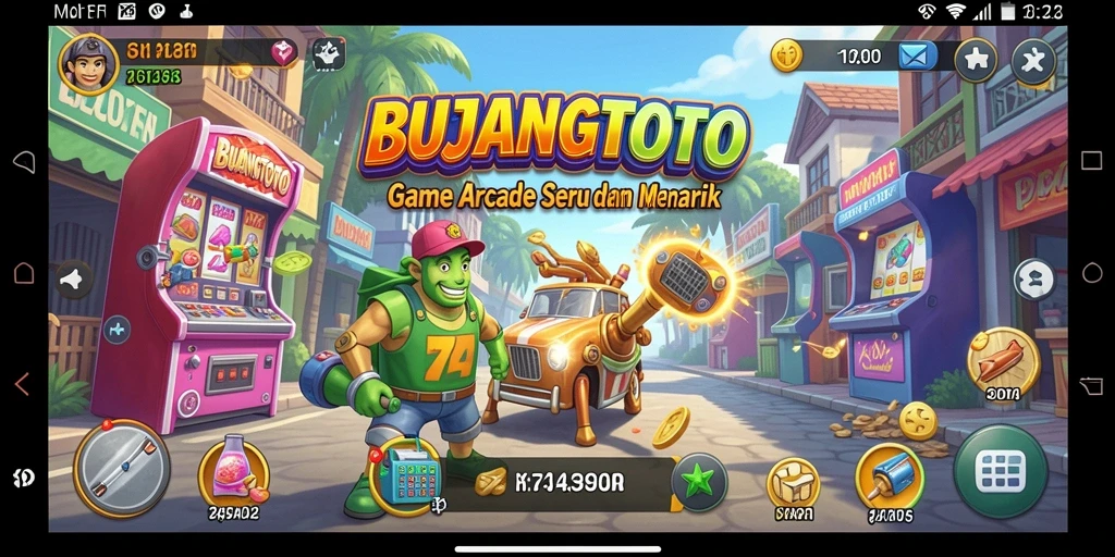 Screenshot menunjukkan aksi gameplay Arcade yang mendebarkan.