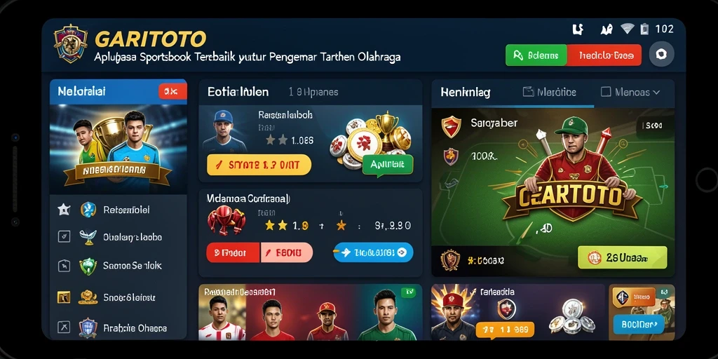 Screenshot GARITOTO menampilkan pengalaman taruhan olahraga yang menarik.