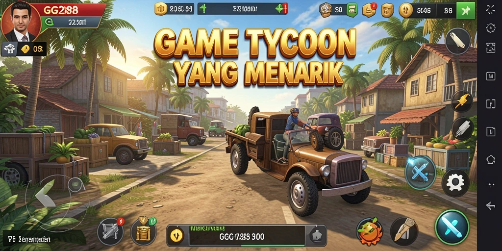 Tampilan gameplay Tycoon yang memukau di GG288.