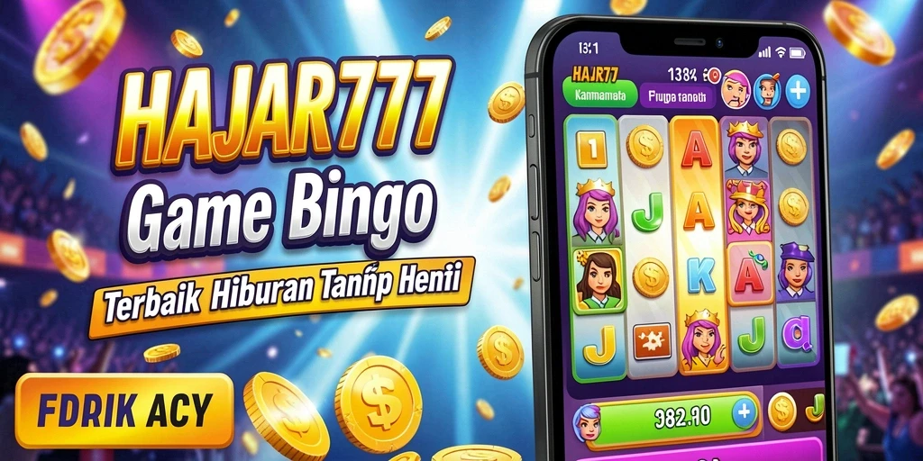 Tampilan permainan Bingo yang seru dan menghibur di HAJAR777.