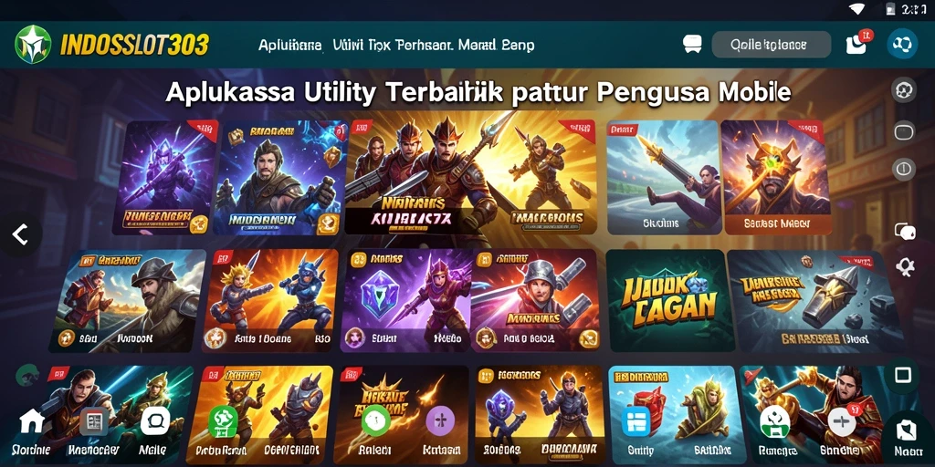 Tampilan antarmuka aplikasi INDOSLOT303 yang menarik dan user-friendly.