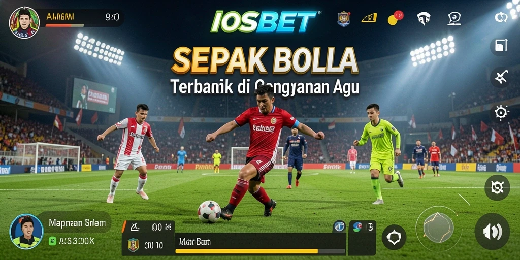 Tampilan gameplay yang mendebarkan dari aplikasi IOSBET.