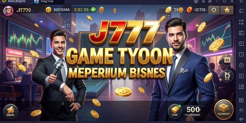 Screenshot utama JT777 menampilkan gameplay Tycoon yang seru dan interaktif.