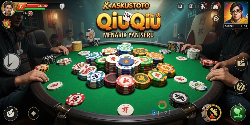 Screenshot KASKUSTOTO menampilkan gameplay QiuQiu yang menarik.