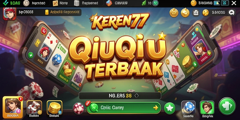 Tampilan gameplay QiuQiu yang menarik di KEREN77.