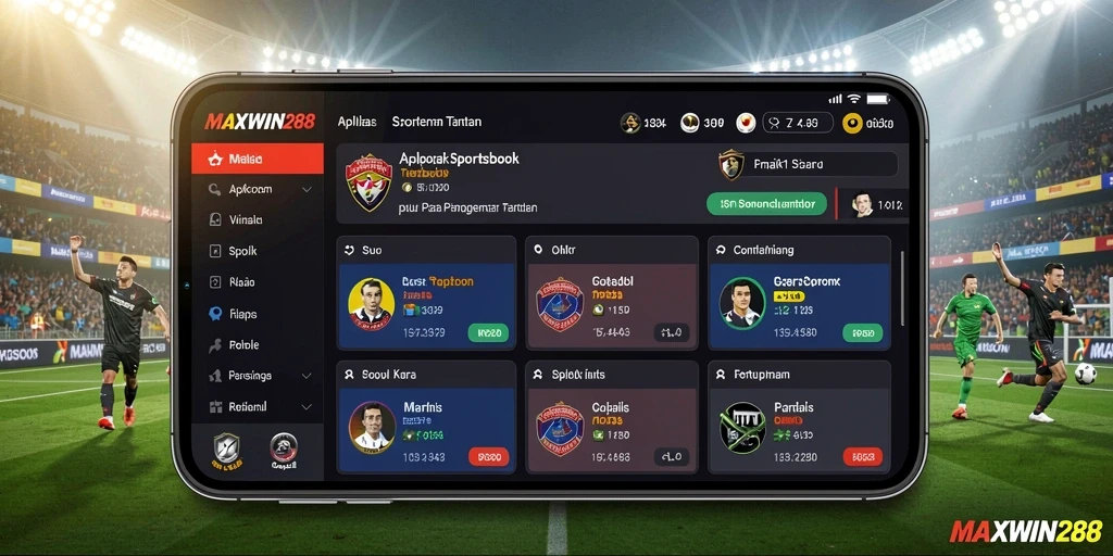 Screenshot MAXWIN288 menunjukkan antarmuka taruhan yang menarik dan informatif.