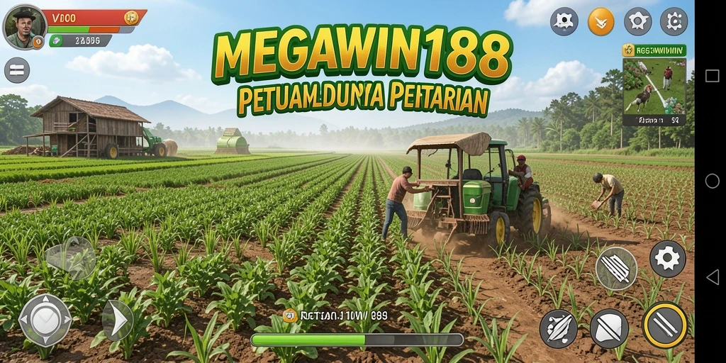 Tampilan gameplay menarik di dunia pertanian MEGAWIN188.