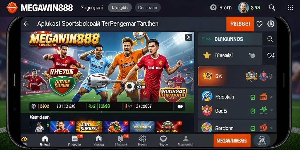 Tampilan tim dan statistik pada gameplay MEGAWIN888.