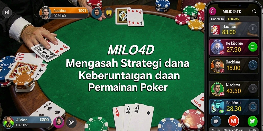 Tampilan grafis yang menarik dalam gameplay Poker di MILO4D.