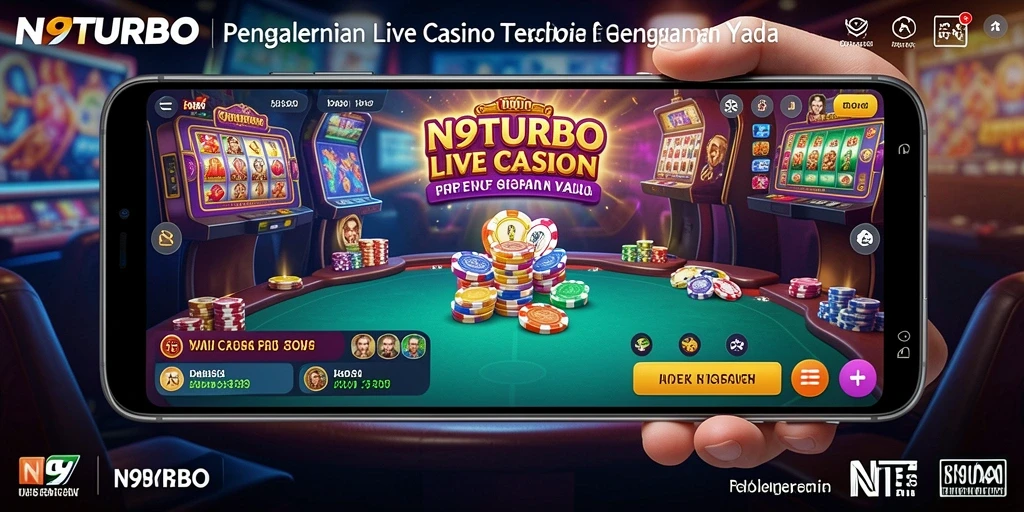 Tampilan gameplay N9TURBO yang menarik dan interaktif saat bermain Live Casino.
