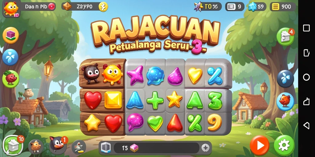 Tangkapan layar gameplay RAJACUAN yang seru dan menantang.