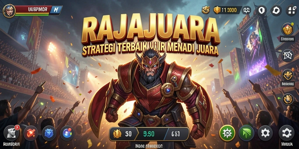 Tampilan gameplay RAJAJUARA yang mendebarkan dan strategis.