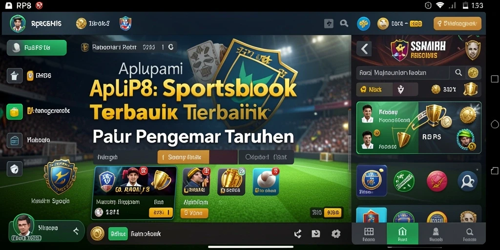 Tampilan menarik dari gameplay Sportsbook RP8 saat bertaruh.