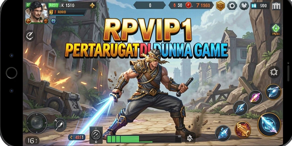 Screenshot RPVIP1 menunjukkan aksi pertarungan yang intens dan karakter yang menakjubkan.