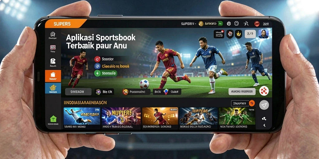 Screenshot utama menunjukkan gameplay taruhan olahraga yang menarik.