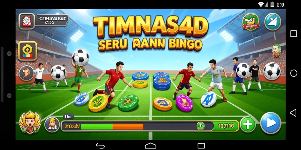 Tampilan gameplay seru di TIMNAS4D aplikasi Bingo.