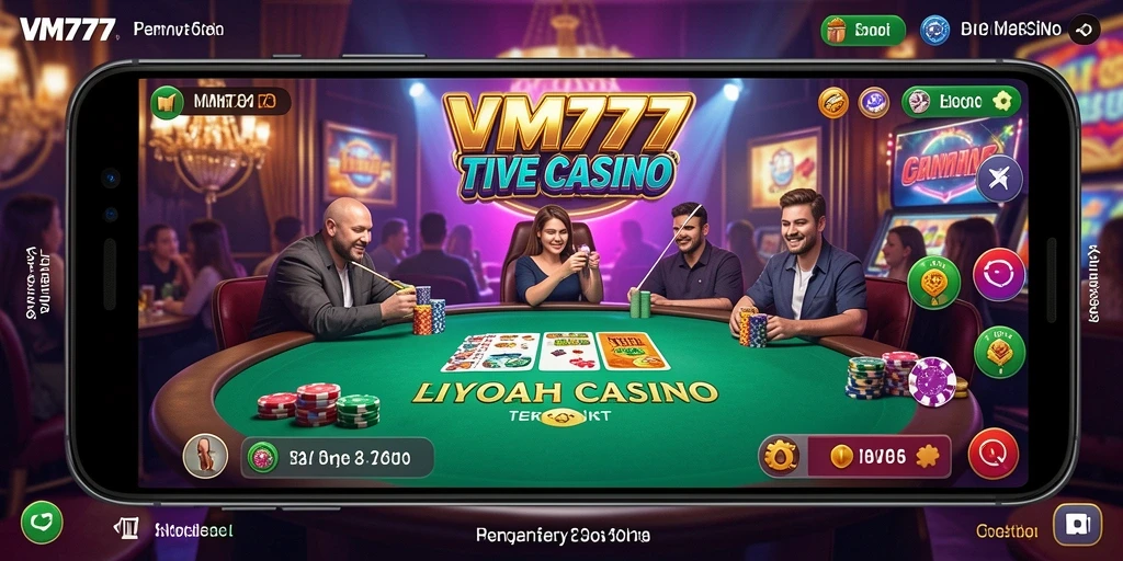 Tampilan gameplay Live Casino yang interaktif dan mendebarkan.