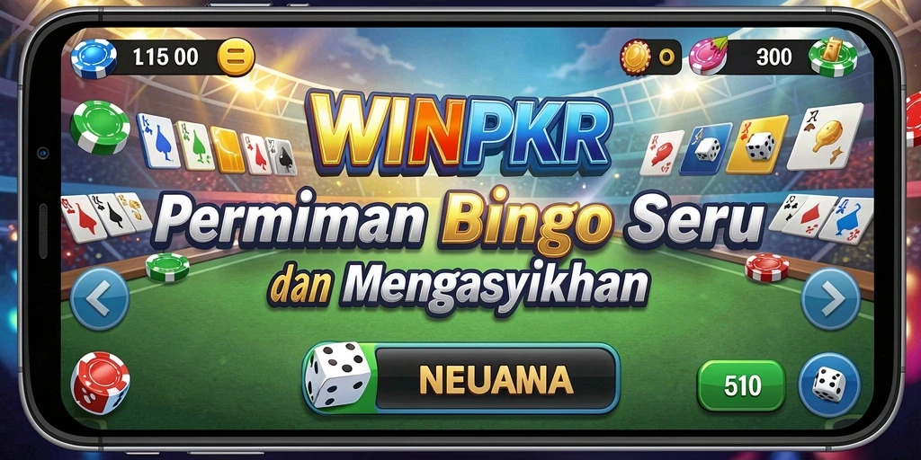 Tampilan gameplay seru dalam aplikasi WINPKR Bingo.